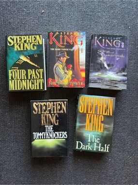 Stephen King 5 Hardcover Book Lot
